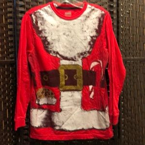 Red Christmas t-shirt stylized as Santa 🎅🏻